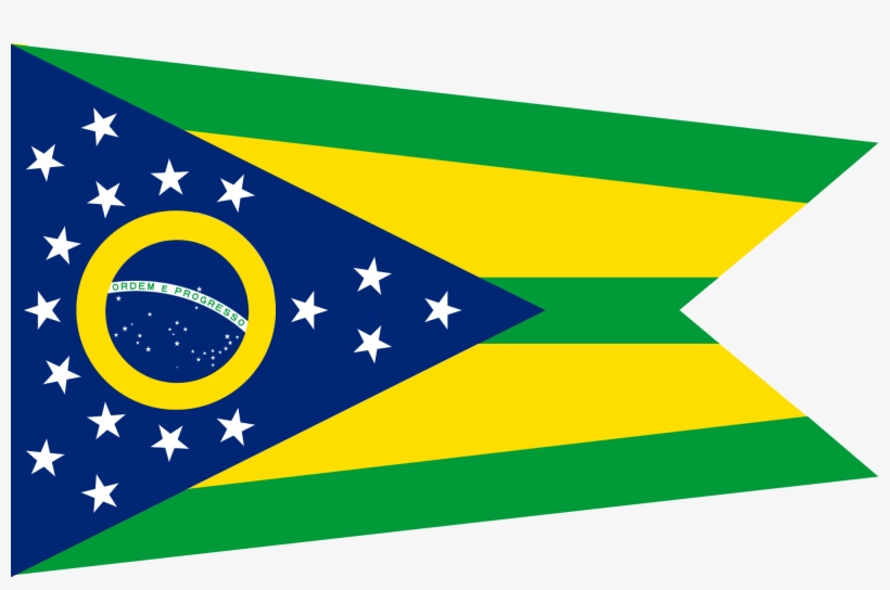 Brasil In The Style Of Ohio - Ohio State Flag, transparent png download