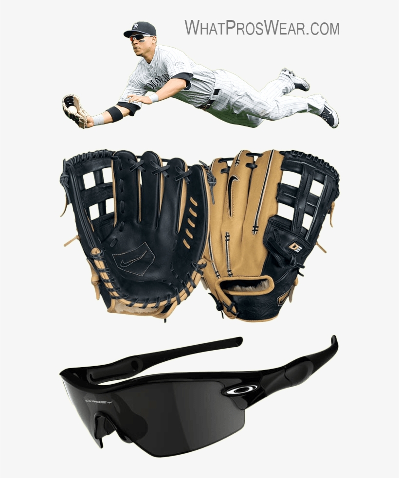 Carlos Gonzalez Glove Model, Carlos Gonzalez Nike Glove, - Oakley Radar Pitch Oo9052 09-725, transparent png download