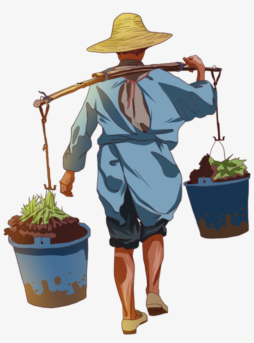 Fresh And Simple Style Farmer Takes The Labor Day Element - International Workers' Day, transparent png download