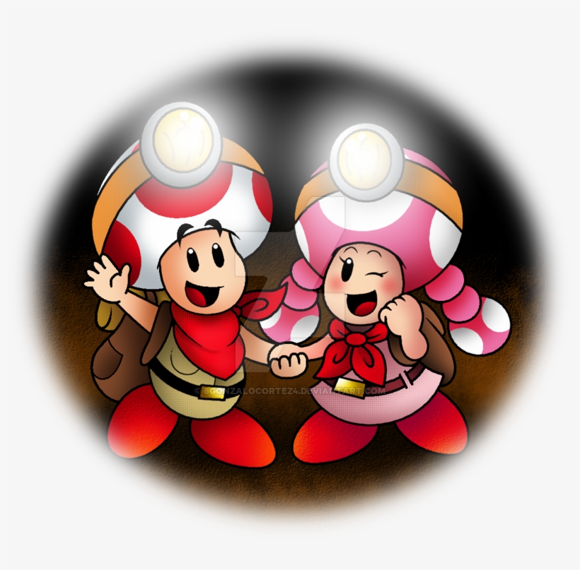 Captain Toad And Toadette By 6gonzalocortez4-d8fvrn2 - Super Toad And Toadette, transparent png download