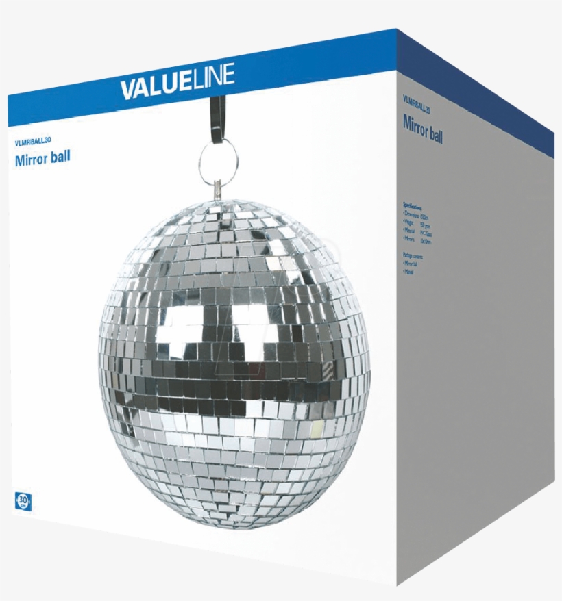 Mirror Ball 30cm Valueline Vlmrball30 - Valueline Mirror Ball 30 Cm 2.18 Kg, transparent png download