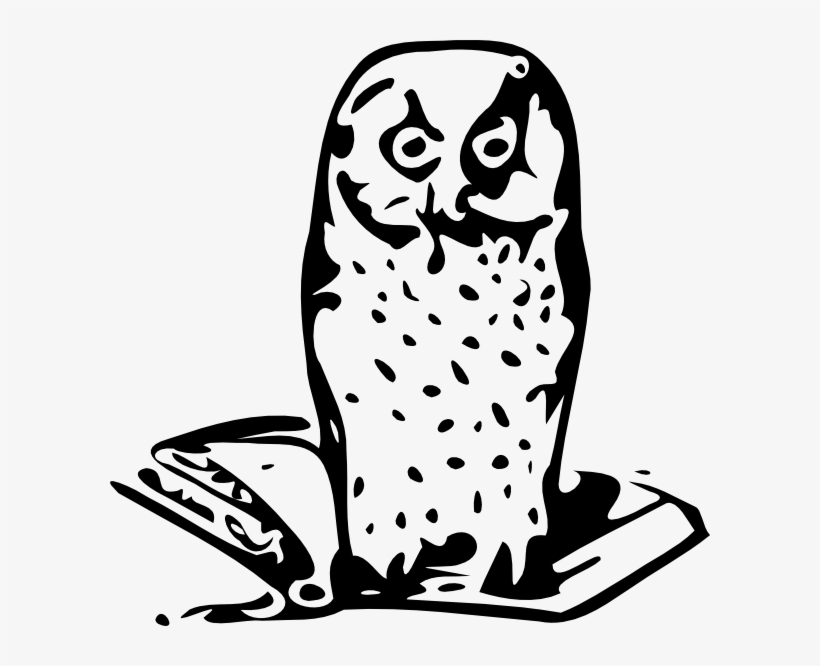 Original Png Clip Art File Owl On Book Svg Images Downloading, transparent png download