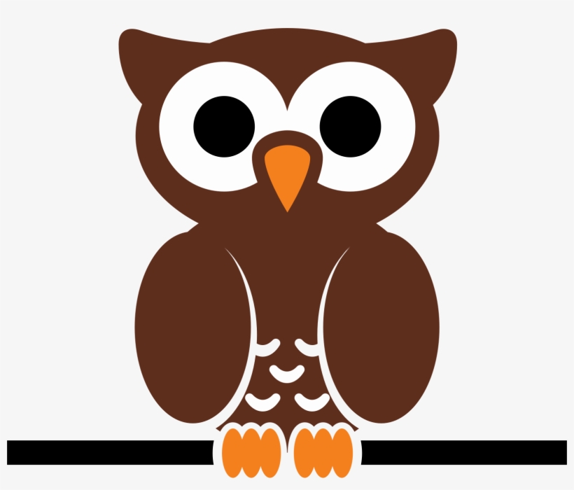 Black And White Owl Clip Art Apps Directories - Brown Owl Round Ornament, transparent png download