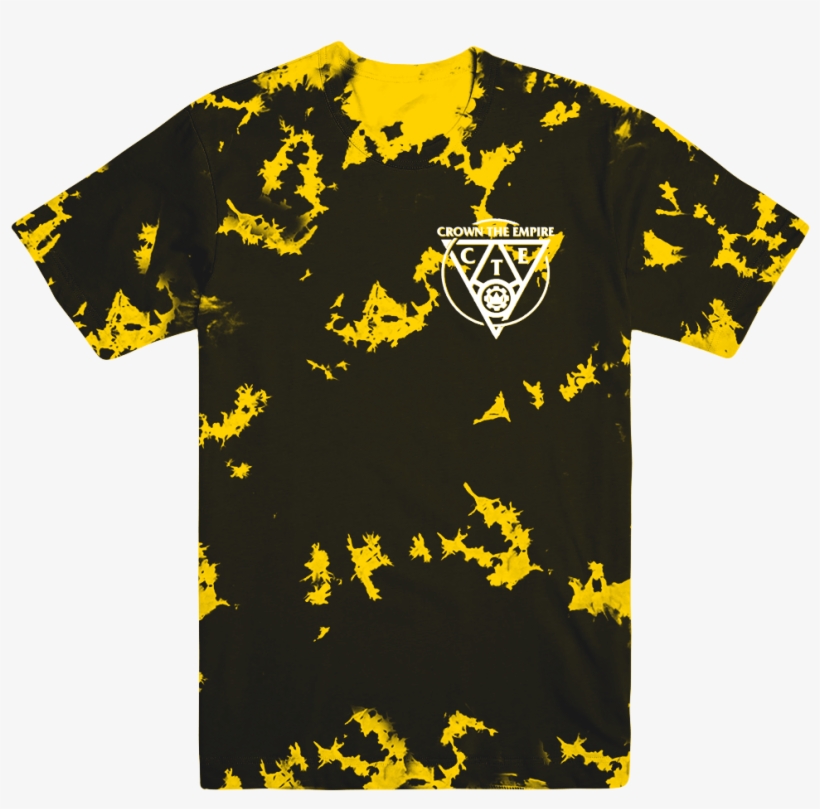 Yellow Triangle Dyed Tee - Crown The Empire, transparent png download
