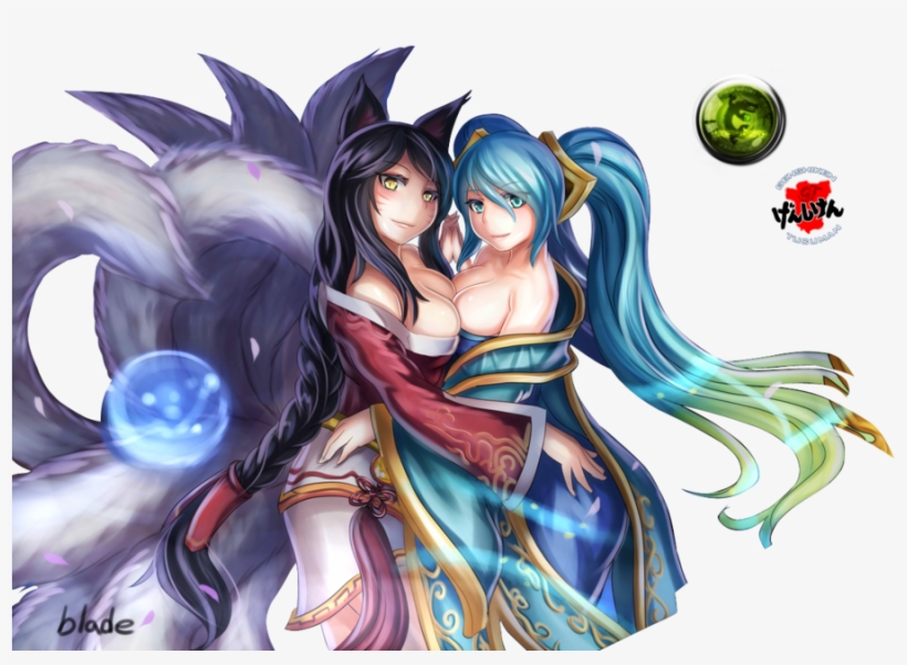 League Of Legends Render Ahri - Koneko High School Dxd, transparent png download