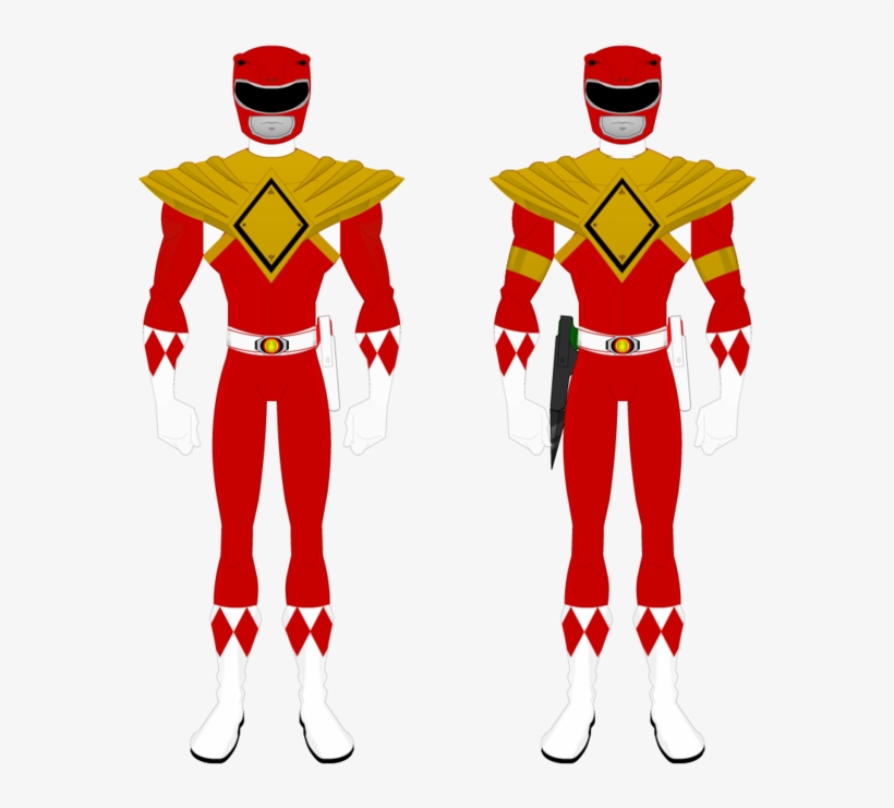 Armed Tyrannoranger / Armored Red Ranger By Bhrunno - Mighty Morphin Power Rangers, transparent png download