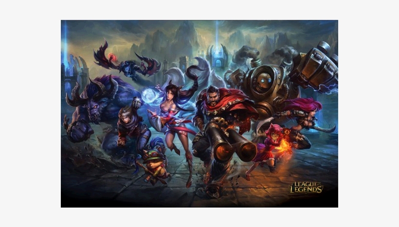 Team Ahri/graves - League Of Legends Poster Team Ahri/graves 27" X 40", transparent png download
