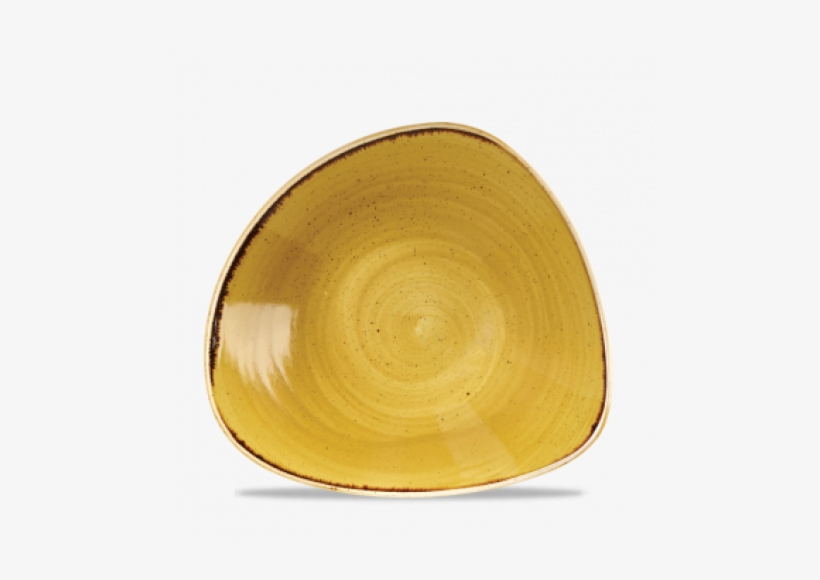 Churchill Stonecast Triangle Bowl Mustard Seed Yellow - Triangular Bowl - 600ml, Mustard Seed Yellow (box, transparent png download
