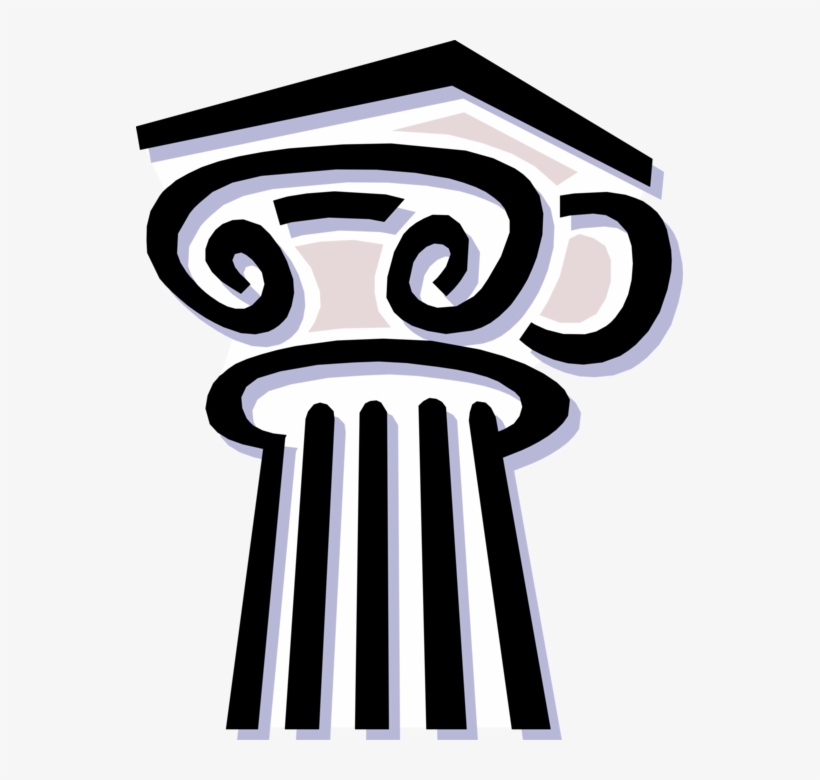 Vector Illustration Of Ancient Classic Greek Architecture - College Fraternities And Sororities, transparent png download