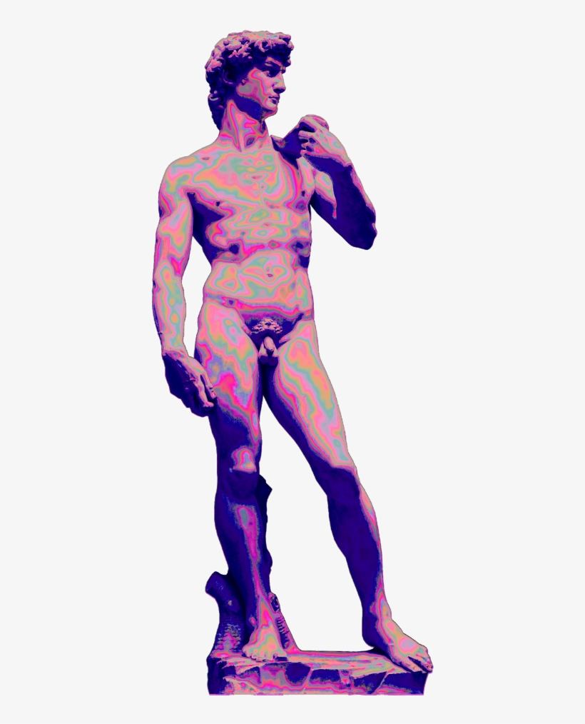 David Columns Holo Holo Column Greek Roman Holo Hologra - Accademia Di Belle Arti Firenze, David Statue, transparent png download