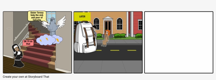 Mother Teresa - Cartoon, transparent png download