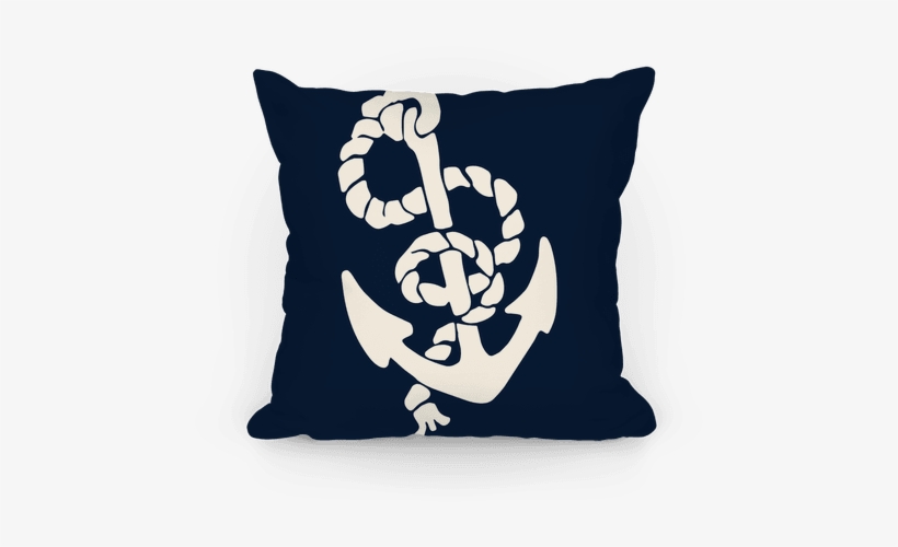 Large Anchor Throw Pillow - She's Beauty She's Grace She Ll Punch You In The Face, transparent png download