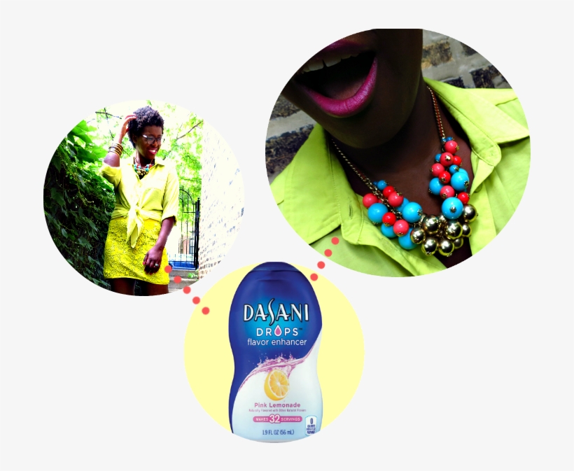 Dasani Drops Show Your Summer Color - Dasani Drops 2 Oz Bottles - Pack Of 4 - Pink Lemonade, transparent png download