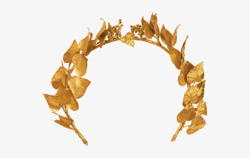 Gold Wreath With Ivy Leaves - Greek Ivy Wreath, transparent png download