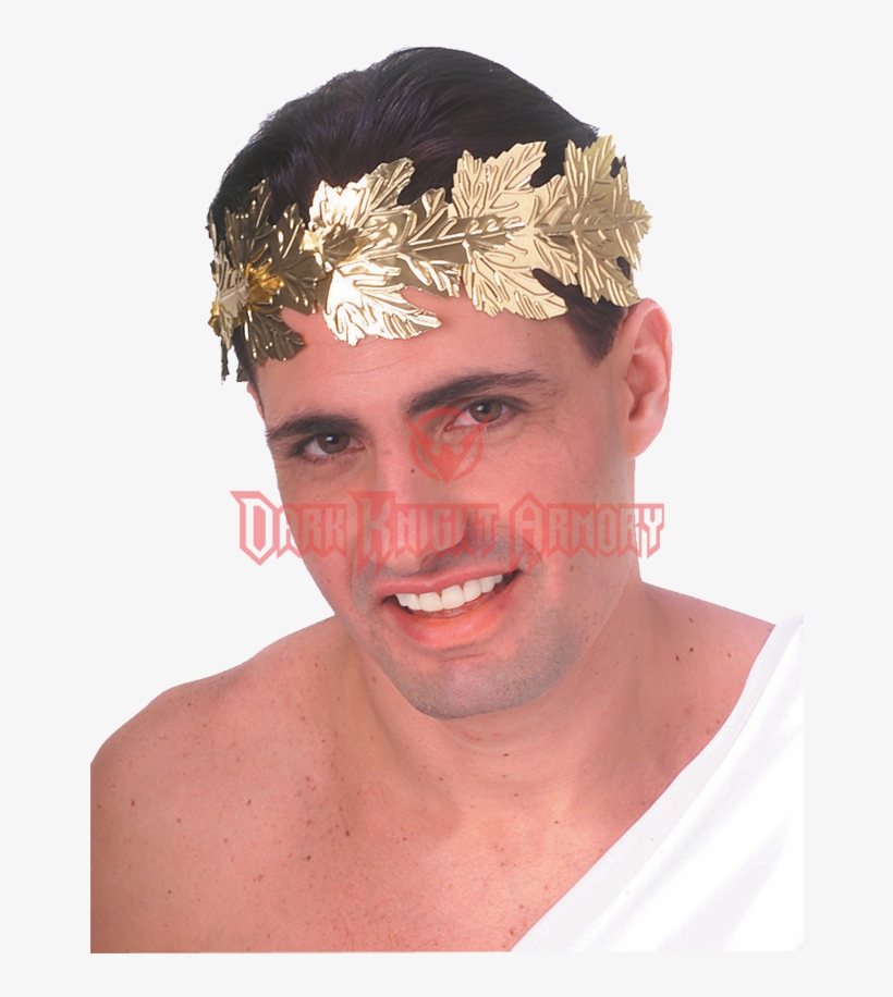 Golden Laurel Roman Wreath - Roman Wreath-gold Foil (fancy Dress), transparent png download