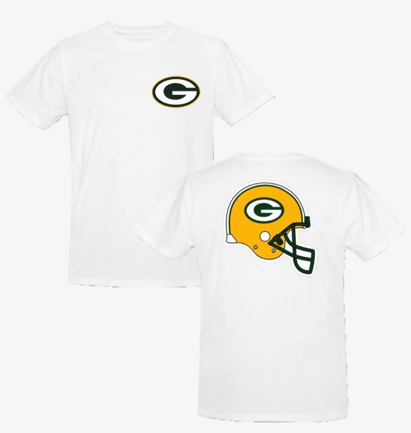 Green Bay Packers Majestic Nfl Helmet Logo T-shirt - Green Bay Packers Temporary Tattoo Sheet, transparent png download