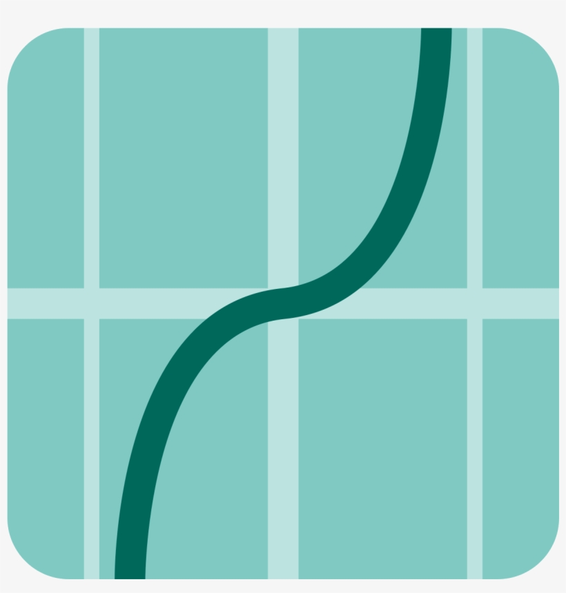 This Looks Like A Curvy Line Underneath A Straight - Icon Design, transparent png download