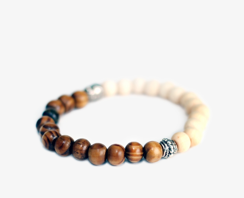 Brown/white Lotus & Cedar Wood Aroma Bracelet - Cedar Wood, transparent png download