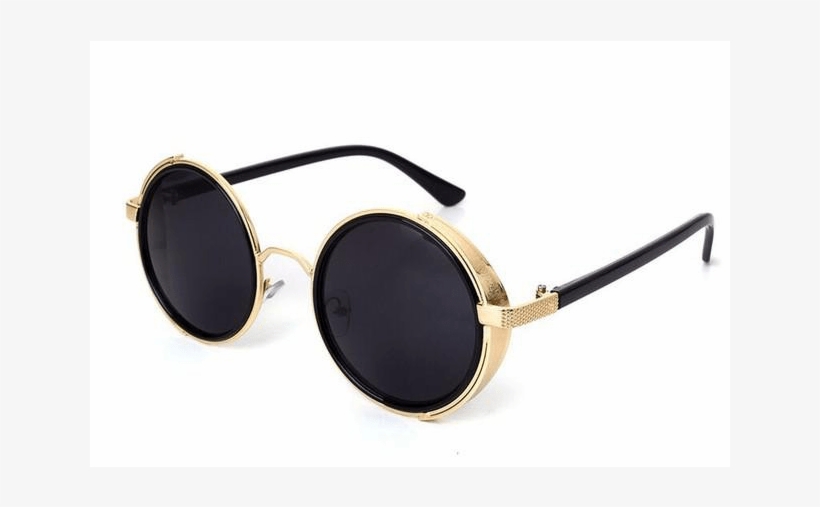 Steampunk Sunglasses - Women And Men Vintage Sunglasses Metal Frame Uv400, transparent png download