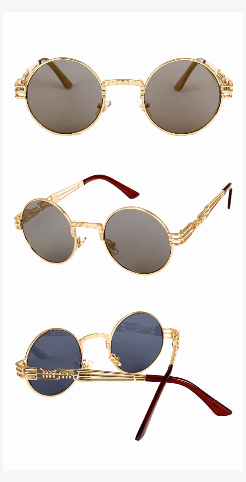 Steampunk Sunglasses - Retro John Lennon Steampunk Sunglasses, transparent png download