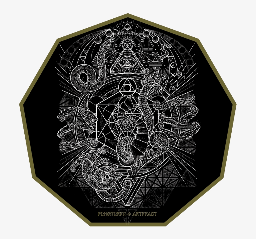 A Snake Weaves In And Out Of The Design - Sacred Geometry, transparent png download