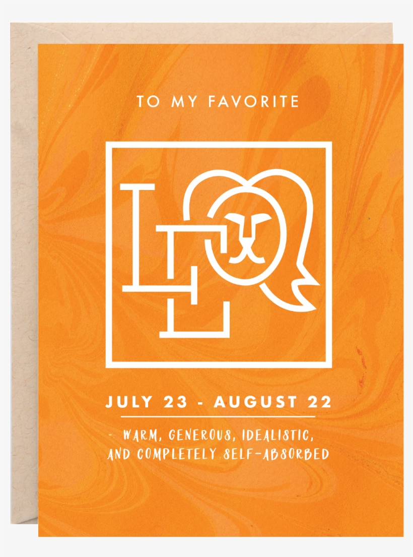 Leo Birthday Card - Birthday, transparent png download