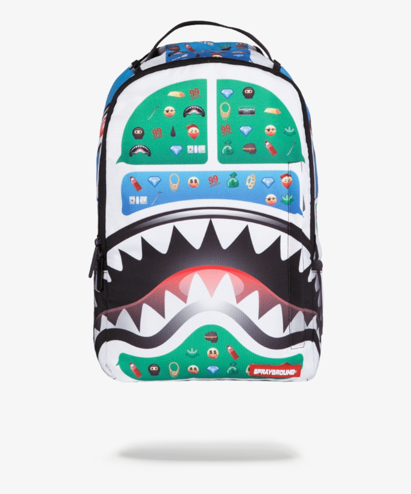 Sprayground Emoji Backpack, transparent png download
