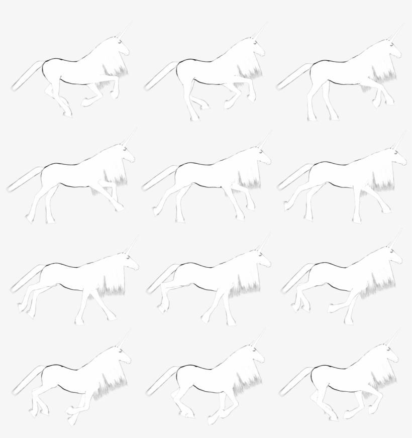 You Can Download The Flying Unicorn Animation Here - Stallion, transparent png download