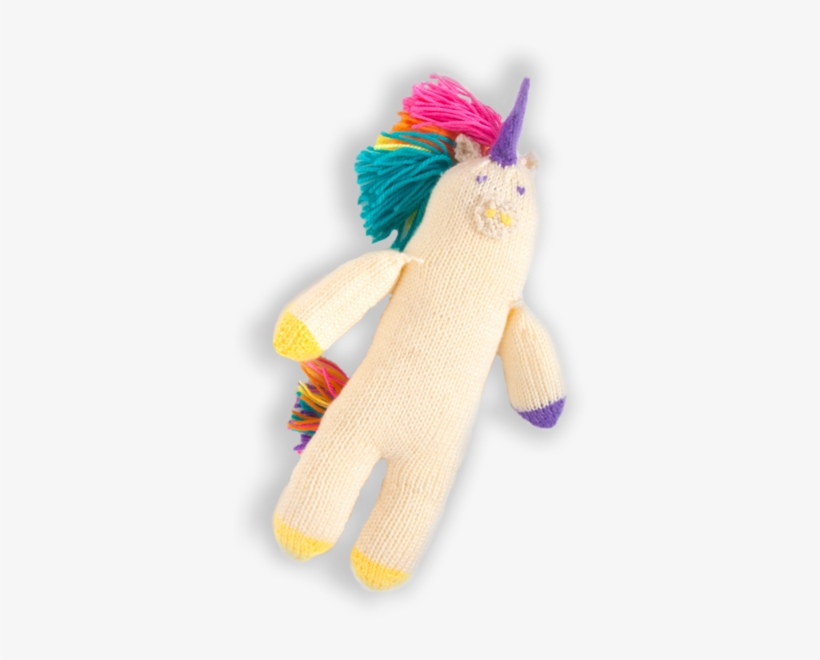 The Cuddliest Knitted Toy Unicorn - Stuffed Toy, transparent png download