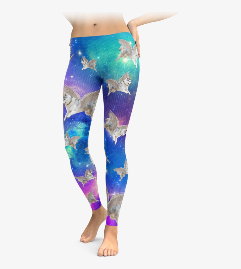 Interstellar Flying Unicorn Husky Leggings - Native Pride - It's All Indian Land, transparent png download