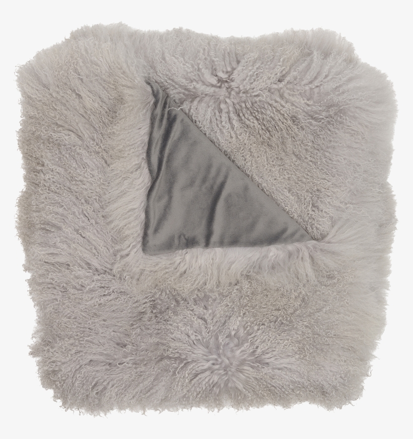 Sheepskin Throw Blanket Light Grey Bedding Canvas Home, transparent png download