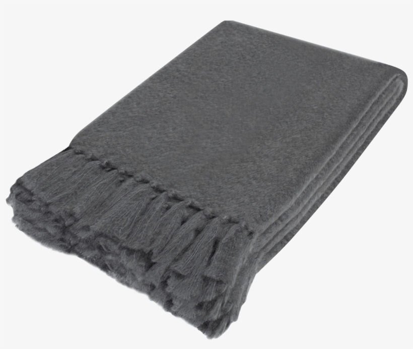 Charcoal Grey Throw Blanket - Pavement, transparent png download
