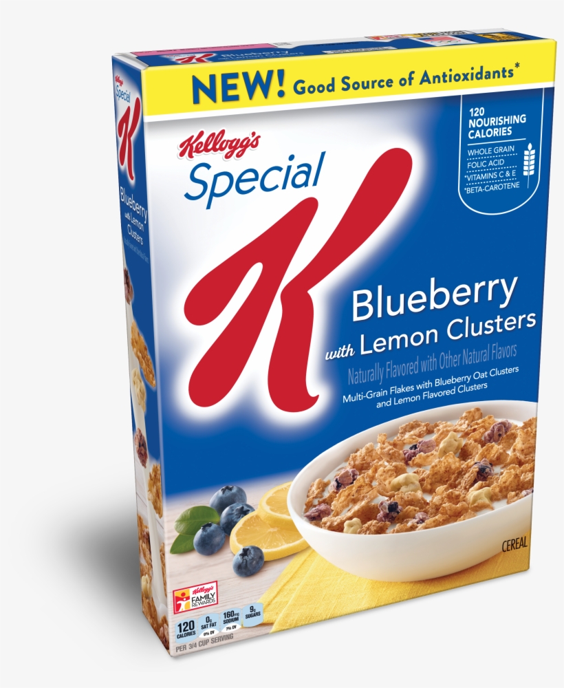 Special K Blueberry W/ Lemon Cluster - Special K Blueberry Lemon, transparent png download