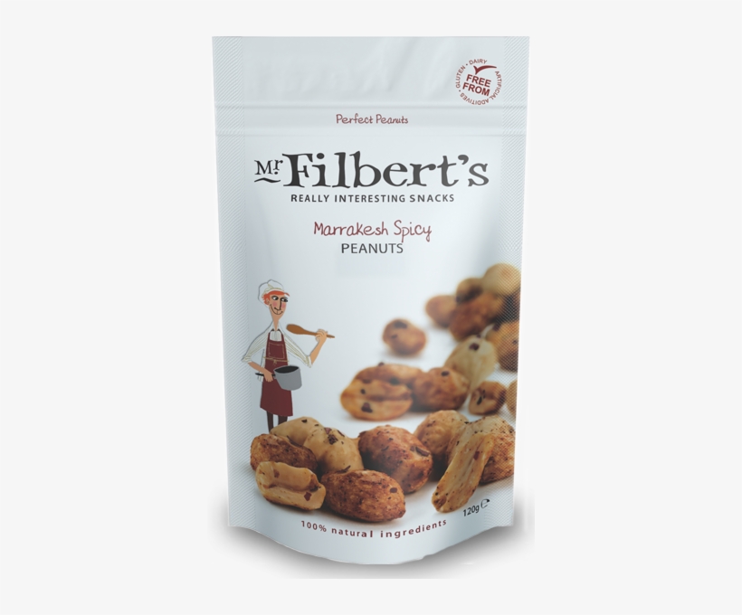 Filbert's Marrakesh Spicy Peanuts 120g - Mr Filberts Marrakesh Spicy Peanuts 120g, transparent png download