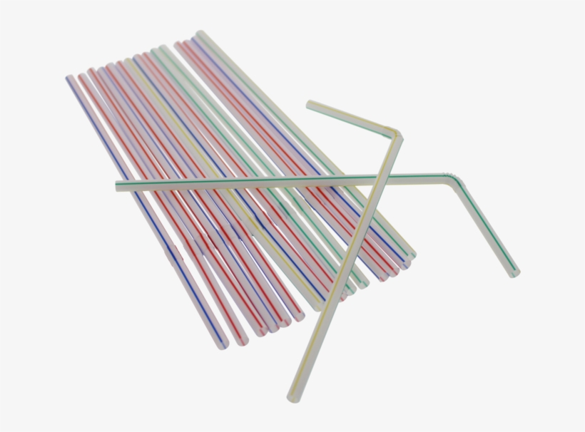 Drinking Straw, Bendy, Pp, Red/white - Paper, transparent png download