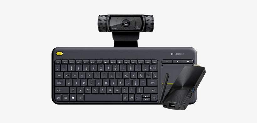 Ap Bundle Web - Logitech 920-007119 K400 Plus Wireless Touch Keyboard, transparent png download
