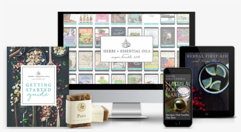 The Ultimate Herbs & Essential Oils Super Bundle - Essential Oil, transparent png download