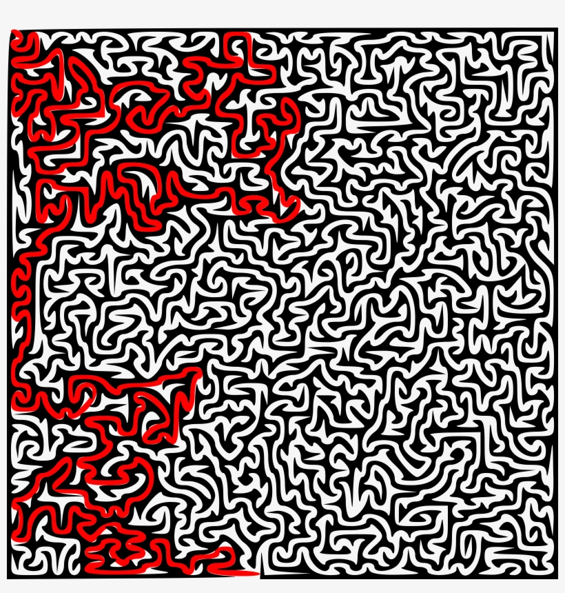Big Image - Curvy Maze, transparent png download