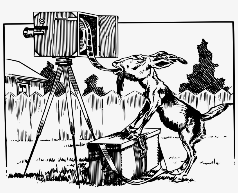 This Free Icons Png Design Of Goat Eats Film From Camera, transparent png download