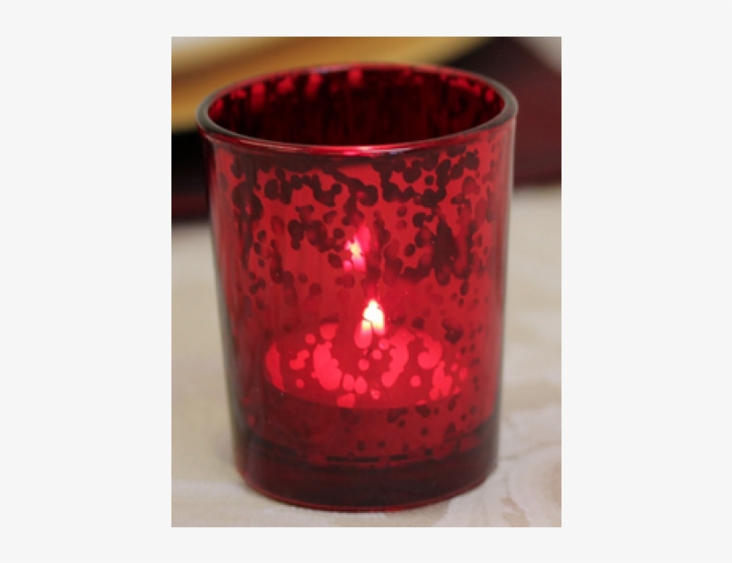 Red Speckled Cylinder Votive, transparent png download