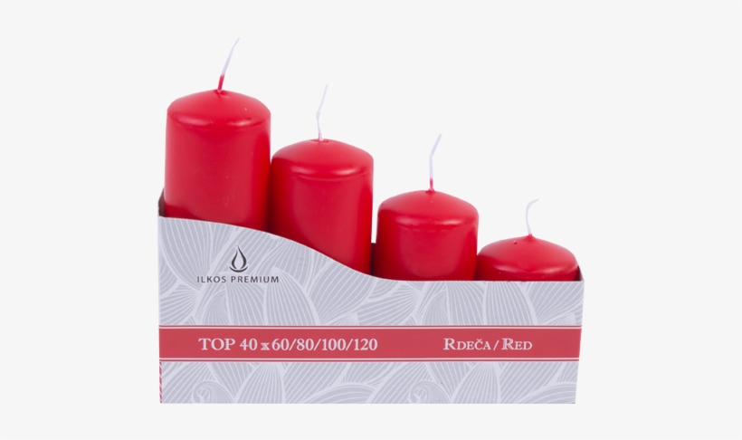 4 Christmas Candles - Candle, transparent png download