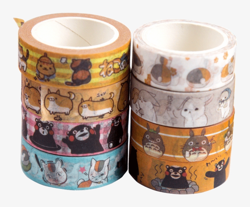 Powerangel Cute Cats Bears Kumamon Anime Printed Japanese - くま モン, transparent png download