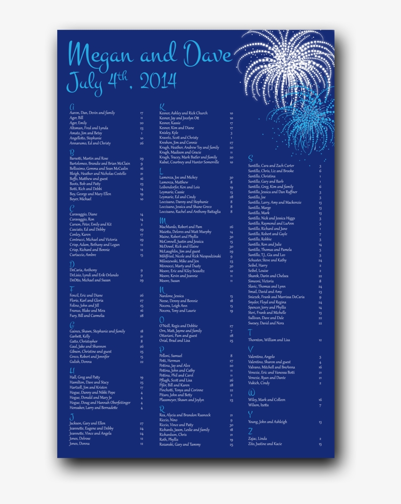 Fireworks- Blue Seating Chart - Fireworks, transparent png download