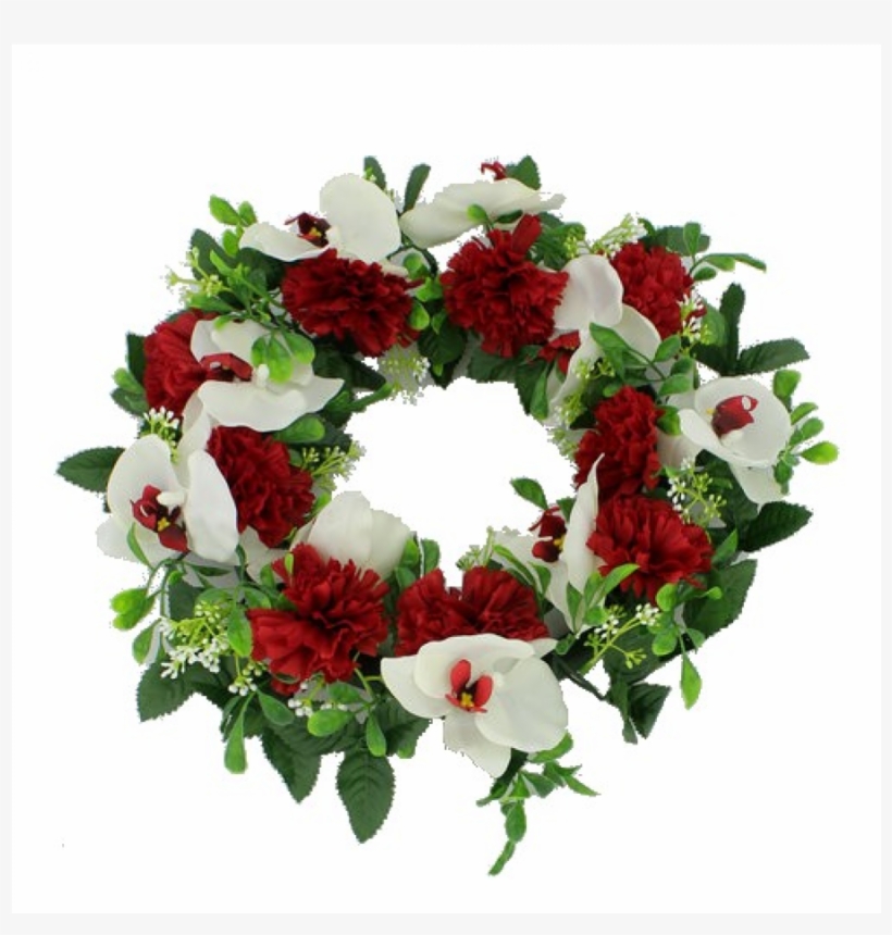 Red & Ivory - Wreath, transparent png download