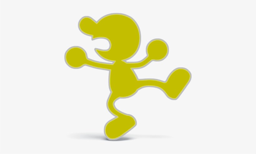 File - Acl - Ssbswitch Recolour - Mr - Game & Watch - Illustration, transparent png download