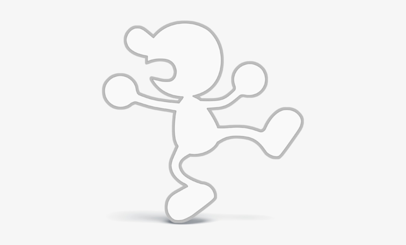 File - Acl - Ssbswitch Recolour - Mr - Game & Watch - Mr Game & Watch T Shirt, transparent png download