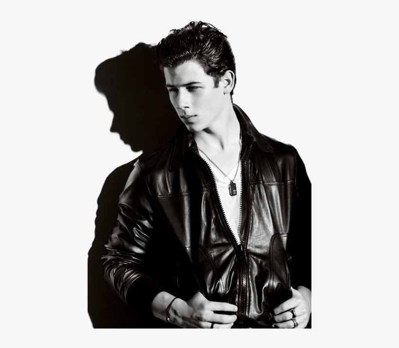 Publicado Por Believe Pan Etiquetas - Nick Jonas Black And White, transparent png download