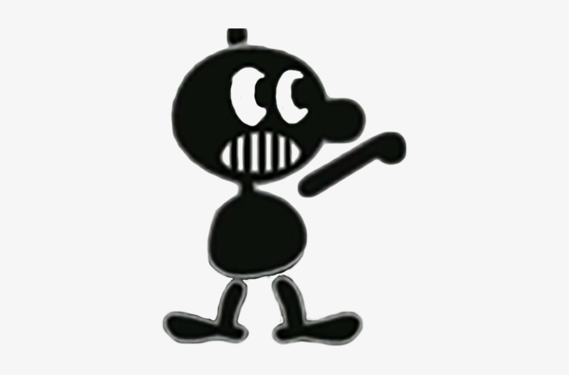 @mr Game & Watch But With A Face - Cartoon, transparent png download