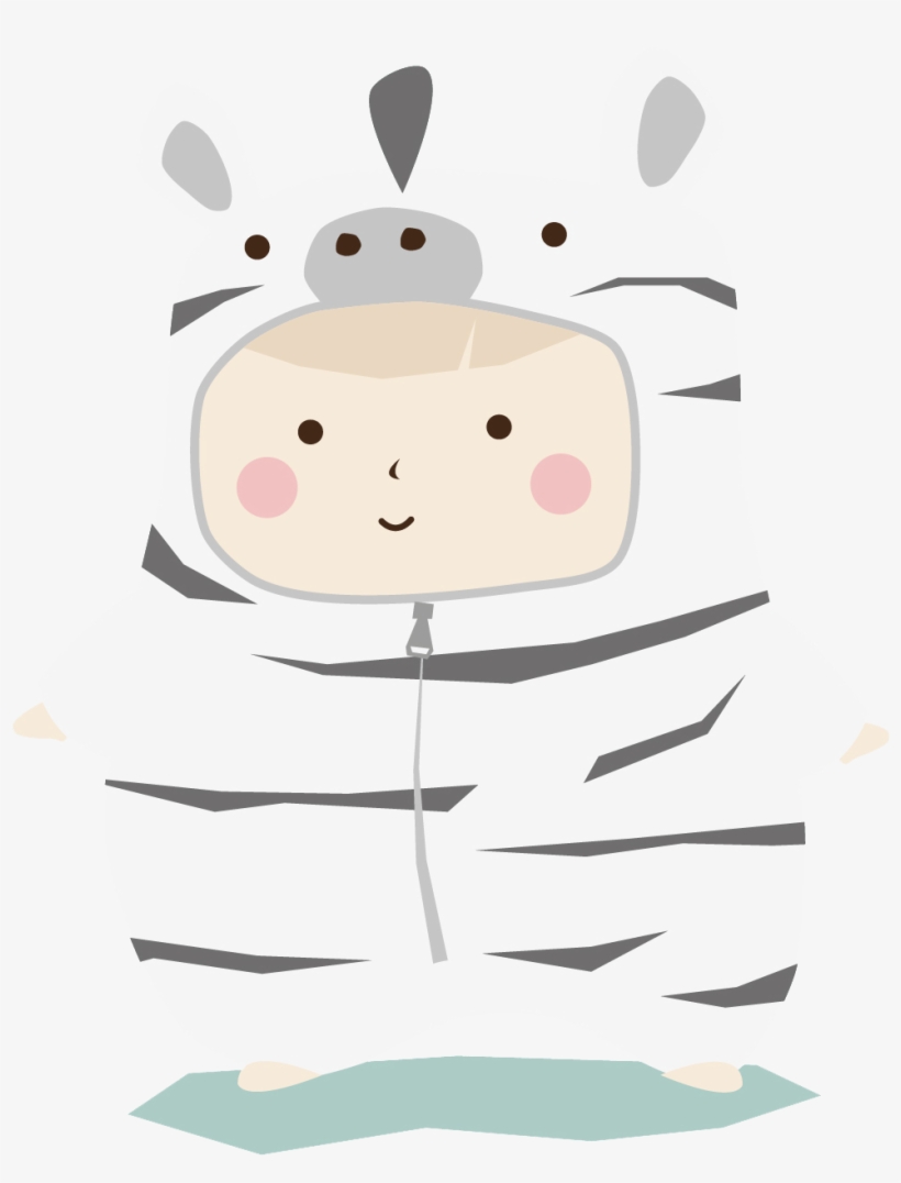 Zebra Baby - Cartoon, transparent png download