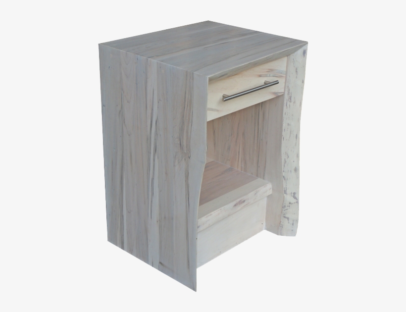 Live Edge Waterfall 1 Drawer Nightstand - Nightstand, transparent png download